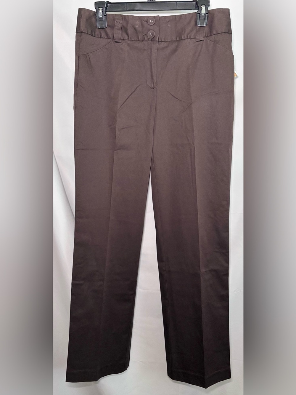 Talbots Classic Straight Leg Dress Pants - Dark Brown